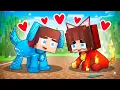 Lagu JJ Water DOG and JJ’s Girl Fire CAT - Love Story - Maizen Minecraft Animation