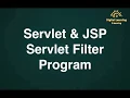 32 Servlet JSP Servlet Filter Program Online Training Download app from below link