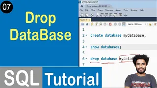 Drop DataBase Statement in SQL SQL Tutorial