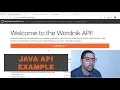 Wordnik API Example Java Side Project Part 1