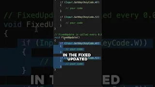 Unity Tip - Input