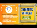 Semantic Scholar AI Powered Research Tool