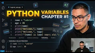 Python Day 1 Variables live Free Course PCEP Certified Entry-Level Python Programmer