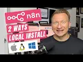 How to install n8n locally Docker or Node js