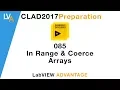 LabVIEW CLAD 085 In Range and Coerce Arrays
