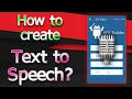 How to create a simple Text to Speech Application Android JAVA