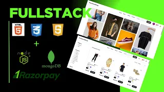 Fullstack Ecommece Website HTML CSS JAVACRIPT Nodejs Expressjs MongoDb