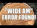 1998 WIDE AM ERROR FOUND First One Ever Coin Roll Hunting Penny Rolls