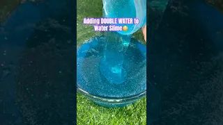 Adding DOUBLE WATER To Water Slime Slime Satisfying 