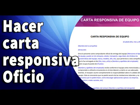 Download MP3 Hacer carta responsiva Oficio de ejemplo