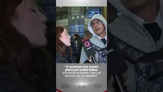 "A nosotros nos sacan plata por todos lados, aumenta el boleto pero el servicio es un deastre"