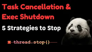Java Task Cancellation Executor Shutdown Safely Stop a Thread