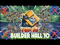 Lagu TOP-10 BEST BUILDER HALL 10 WITH LINK || BH10 +5500 TROPHY BASE || BH10 BASE ANTI 6 STAR 