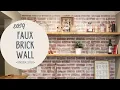 EASY DIY FAUX BRICK WALL And How To Hide The Seam