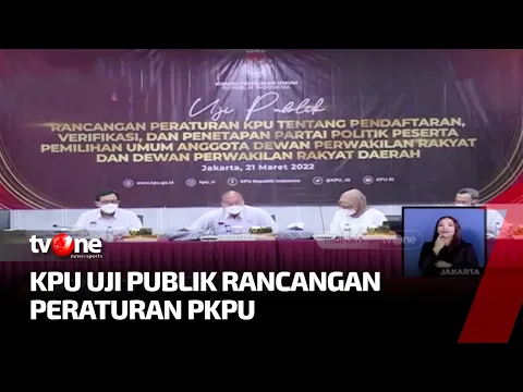 KPU Lakukan Uji Publik Rancangan PKPU Tentang Parpol Peserta Pemilu