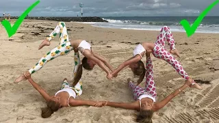 extreme yoga challenge big sisters vs little sisters the rybka twins