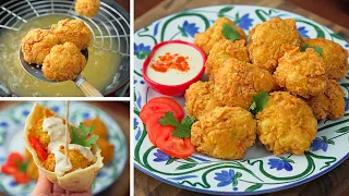 لازم تجربوا القرنبيط المقرمش بالخلطة السرية أحلي أكله تدفيكم في برد الشتاء 