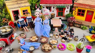 Radha's story part -554/রাধার বাড়িতে সবাই মিলে লুচি তরকারি বানালো।putular golpo/putul khela