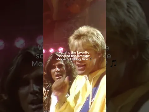 Let's settle this once and for all: What's YOUR favorite Modern Talking song?👇🎶