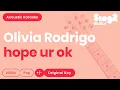 Olivia Rodrigo - hope ur ok (Acoustic Karaoke)