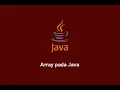 Implementasi Array dalam bahasa pemrograman java