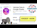 Validate Data in Google Sheets FEB 2026