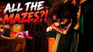 We Did Every Knott’s Scary Farm Maze in One Night | Full POVs
