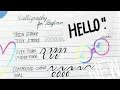 Basic calligraphy stroke for beginners Practice calligraphy stroke with explanation in English