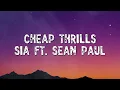Sia - Cheap Thrills (Lyrics) ft. Sean Paul | I Don't Need Dollar Bills To Have Fun Tonight