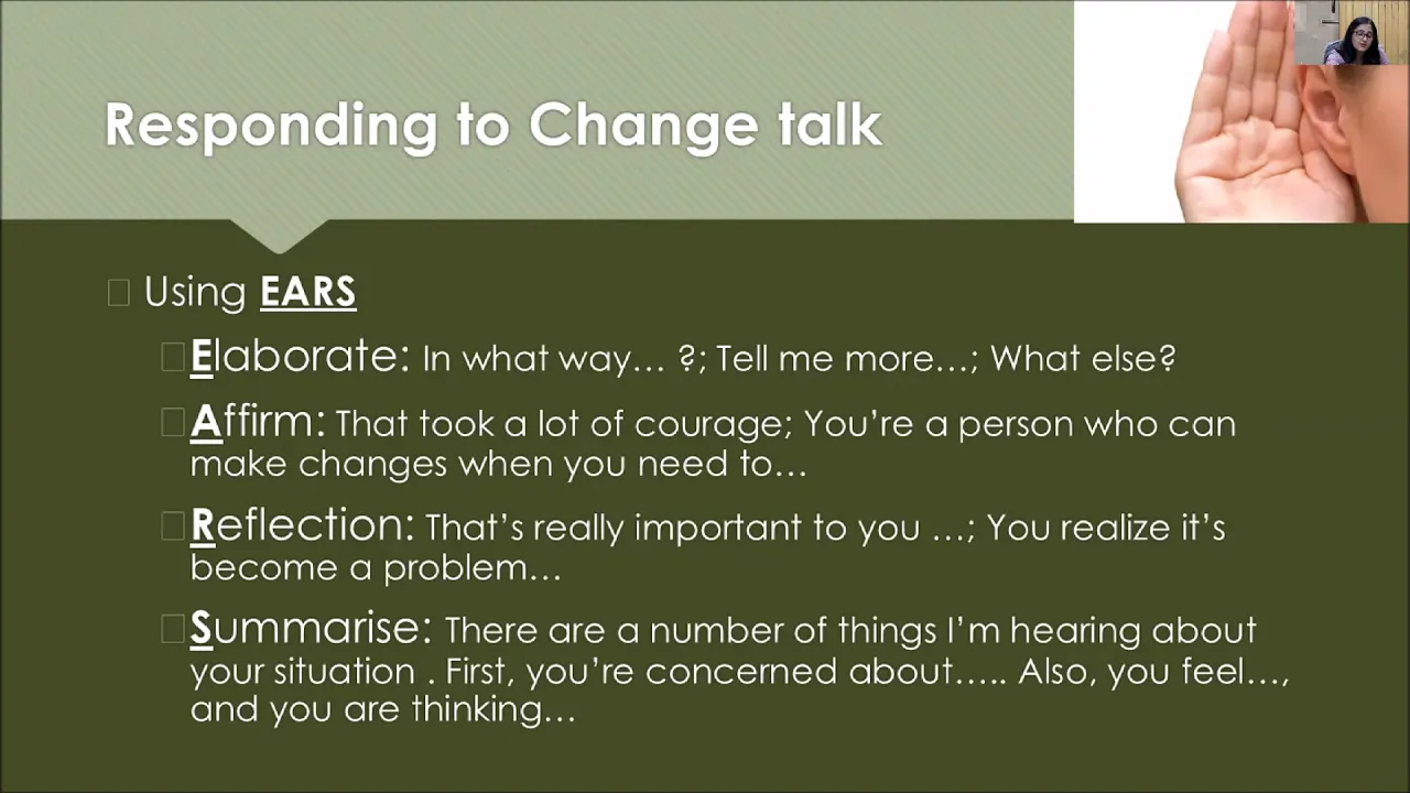 Increasing Motivation in Addiction