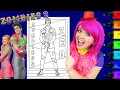 Coloring Zed Zombies 2 Disney Coloring Page Prismacolor Markers KiMMi THE CLOWN