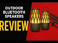 Review - ION Tahiti Pair Outdoor Bluetooth Speakers with Solar Panel Tiki Torch Li