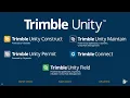 Trimble Unity Suite Overview