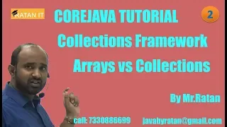 Corejava Tutorial Collections Framework -2 Arrays vs Collections By Ratan Sir