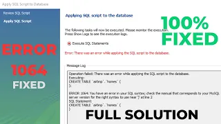 MySQL Error 1064 Fixed Permanently in 2025 Easy Tutorial