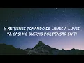 Manuel Turizo, Grupo Frontera - DE LUNES A LUNES (Letra/Lyrics) 🍀Playlist Lyrics 2024