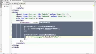 The jQuery fadeIn and fadeOut Functions