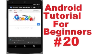 Android Tutorial for Beginners 20 Android WebView Example