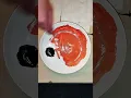 Lagu 🎨Black+Orange+White🎨 .The magic of paints on a plate ✨