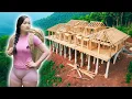 Timelapse 120days: Ethnic Family Completes Wooden House on Cliff Amid Difficulties and Challenges...