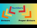 difference between divisors and proper divisors of any number applications