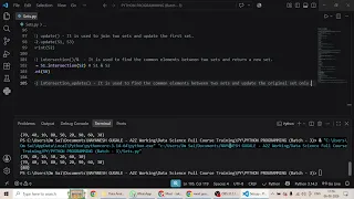 Sets in Python Part - 2