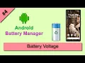 Get Battery Voltage Android Battery Manager Tutorial