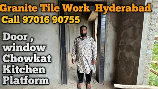 Granite Tile Work Special chowkat window frame Faizudin Hyderabad 