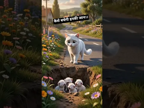 😿 गहरे गड्ढे में गिरे बिल्ली के बच्चों को गरीब बच्चे ने बचाया ❤️ | Emotional Animal Rescue Story