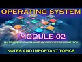 21CS44 OPERATING SYSTEM MODULE-02 Multi-threaded Programming Process Synchronization