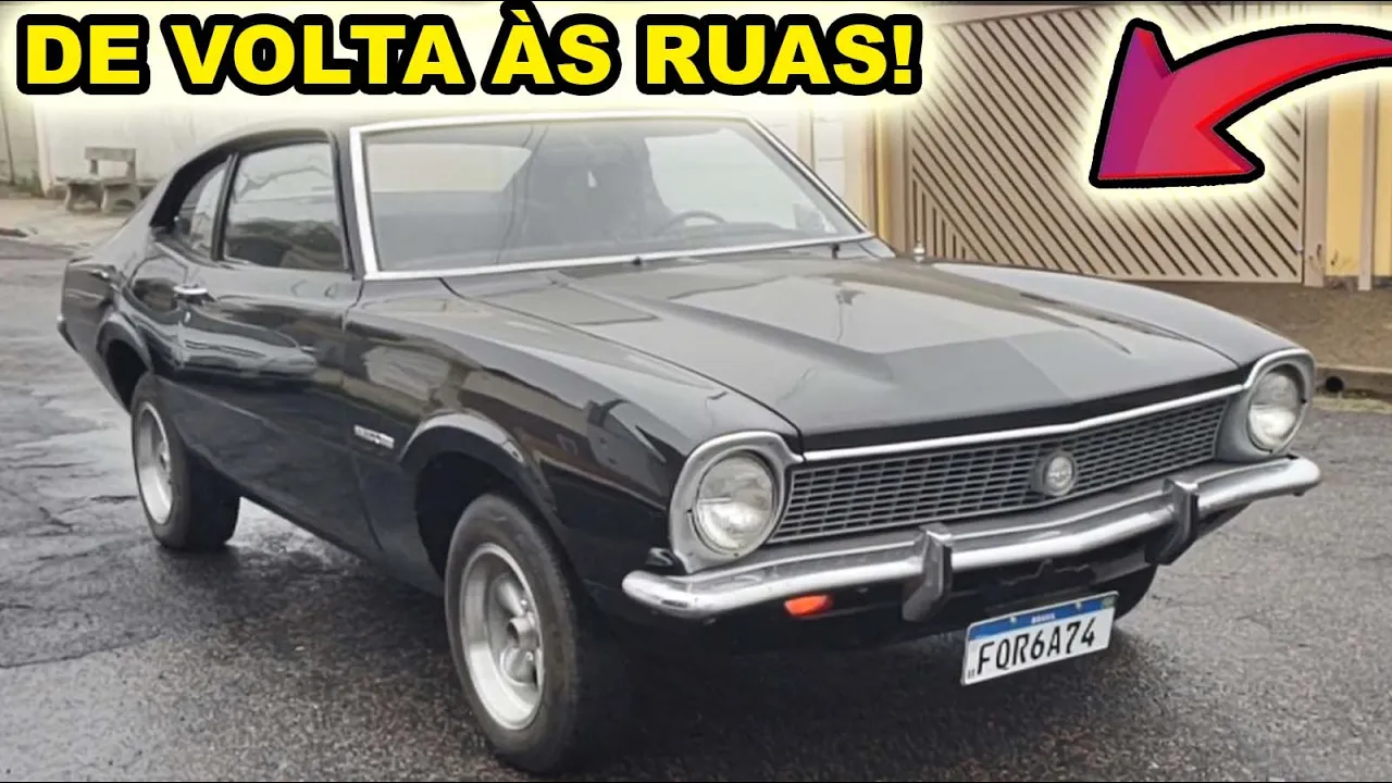 RARO FORD MAVERICK PLACA AMARELA VOLTA ÀS RUAS APÓS 20 ANOS!