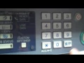 Sharp ARM 550 620 700 Reset Machine with Error Code