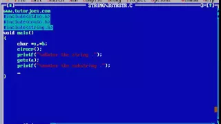 Strstr String Funcion In C Program