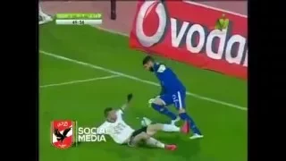  إكرامي  وفاصل مهاري امام مهاجم الحرس دندنها